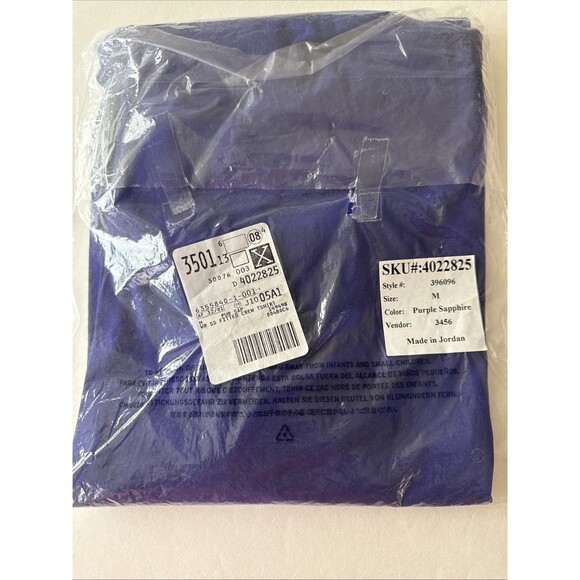 NWT Lands End Womens Fitted Purple T-Shirt Size Medium   Soft Cotton‎ Blend NEW - Picture 7 of 10